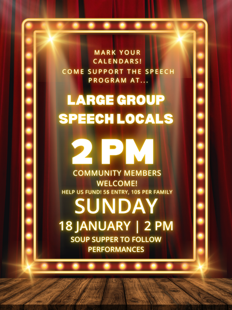 Large Group Speech Flyer